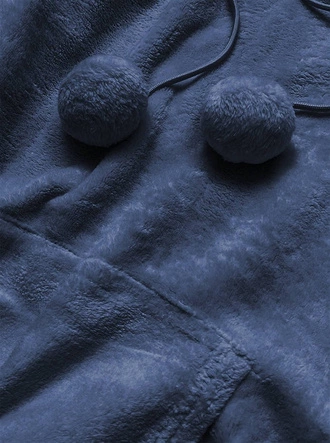 Pluszowa damska bluza granatowa (hh033-50)