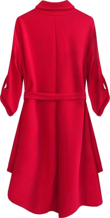 DŁUGA KOSZULA OVERSIZE CZERWONA (512ART)