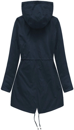 DWUSTRONNA PARKA Z KAPTUREM GRANATOWA (W0231BIG)