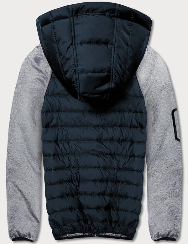 Męska kurtka-bluza granat-szary (8M905-215)