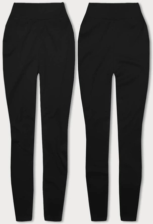 Grube legginsy bawełna czarne (YW003)