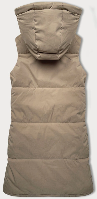 Dwustronna kamizelka damska baranek J Style beżowa (16M9166-62)