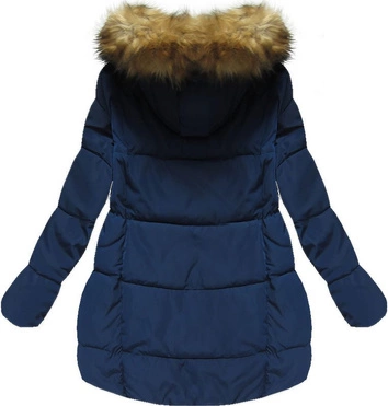 ASYMETRYCZNA KURTKA GRANATOWA (7200W)