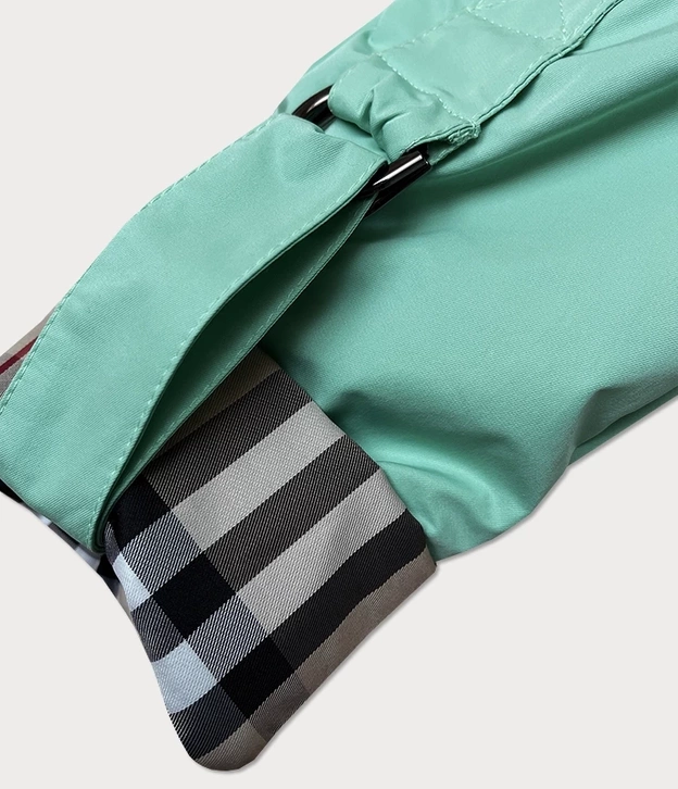 Damska wiatrówka z podwijanymi rękawami Glakate seledynowa (23258)