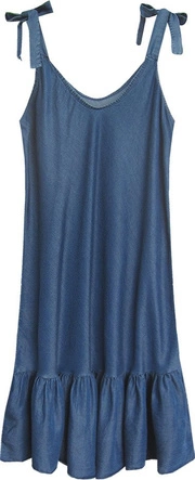 SUKIENKA Z FALBANĄ CIEMNONIEBIESKA (393/1ART)