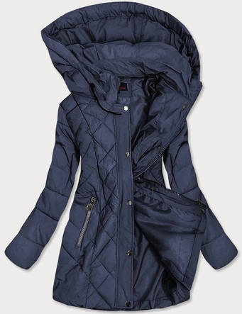 PIKOWANA KURTKA DAMSKA GRANATOWA (2025-2)