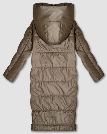 Długa lekko ocieplana kurtka damska S'West beżowa (B8510-12)