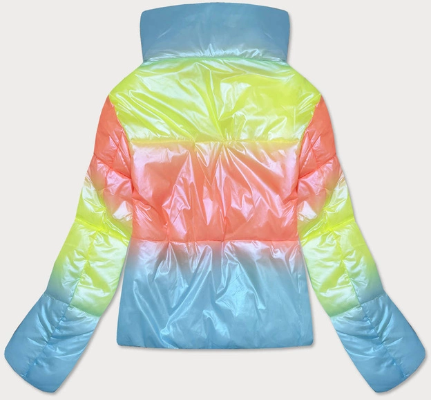 OPALIZUJĄCA DAMSKA KURTKA Z TOREBKĄ RAINBOW (AG3-07)