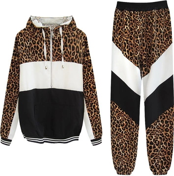 DRES DAMSKI Z ŁĄCZONYCH MATERIAŁÓW BRĄZOWY (467ART)