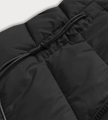 Zimowa kurtka z kapturem czarna (ty045-1)