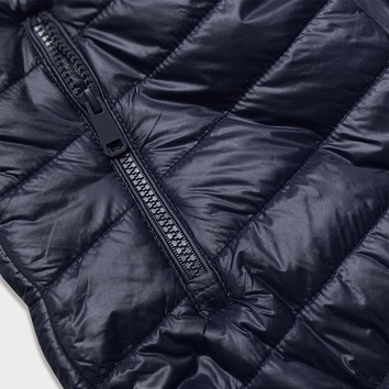 KAMIZELKA DAMSKA Z KAPTUREM BIAŁY-MUSZTARDA-GRANAT (6304)