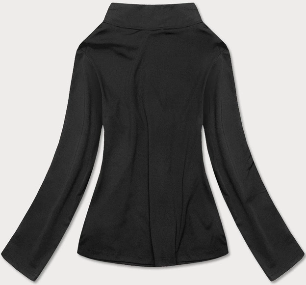 Damska rozpinana bluza ze stójką czarna (20320)