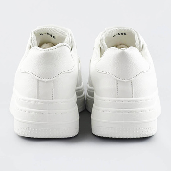Sportowe buty z łańcuchem damskie białe (b-545)