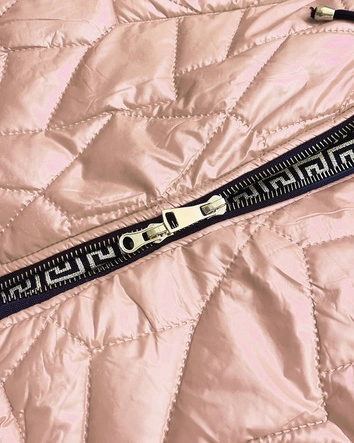 Kurtka damska z ozdobnym pikowaniem beżowa (br8101-101)