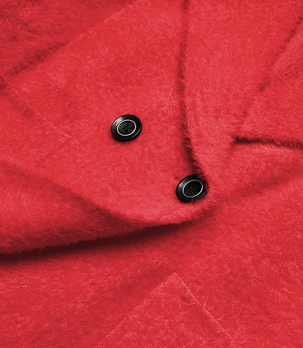 Krótka narzutka alpaka czerwona (CJ65)