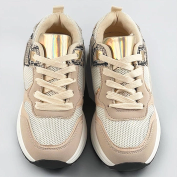 Sportowe buty damskie beżowe (6348)