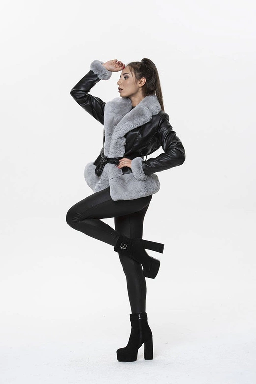 RAMONESKA Z FUTERKIEM CZARNO-SZARA (1905)