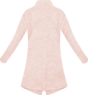 PROSTY PŁASZCZ NA GUZIKI RÓŻOWY (51950)