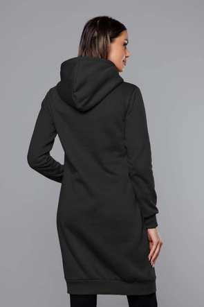 Długa bluza dresowa czarna (YS10005-3)