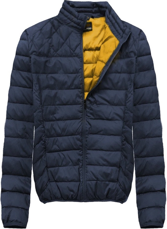 MĘSKA PIKOWANA KURTKA GRANATOWA (78LJ)