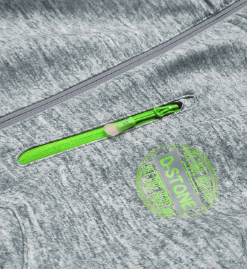 Damska kurtka sportowa typu softshell szaro-limonkowa (DW-21605)