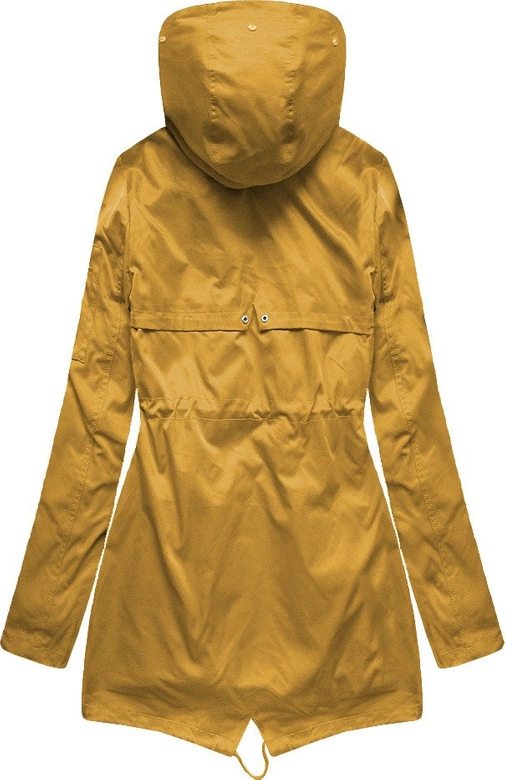 PARKA Z PODPINKĄ ŻÓŁTA (B2635)