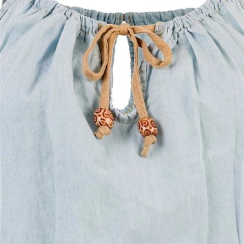 KRÓTKI KOMBINEZON NA RAMIĄCZKA BŁĘKITNY (666)