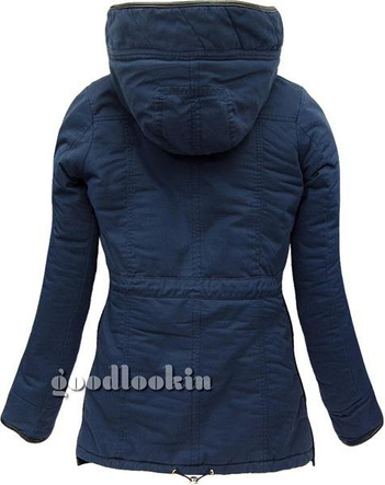 GRANATOWA PARKA ZIMOWA GO-START (CK21W)