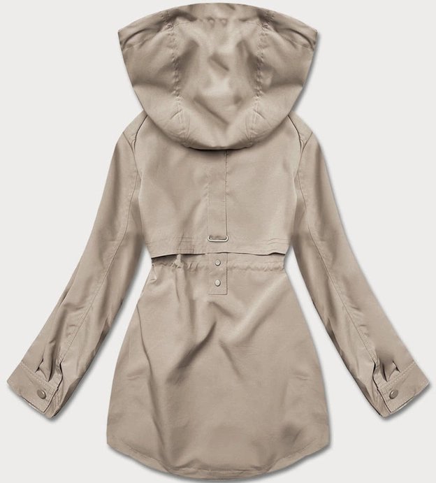 Cienka kurtka damska na podszewce beż (B8128-12)