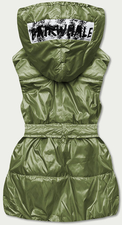 Bezrękawnik damski oversize zielony (ka-016)