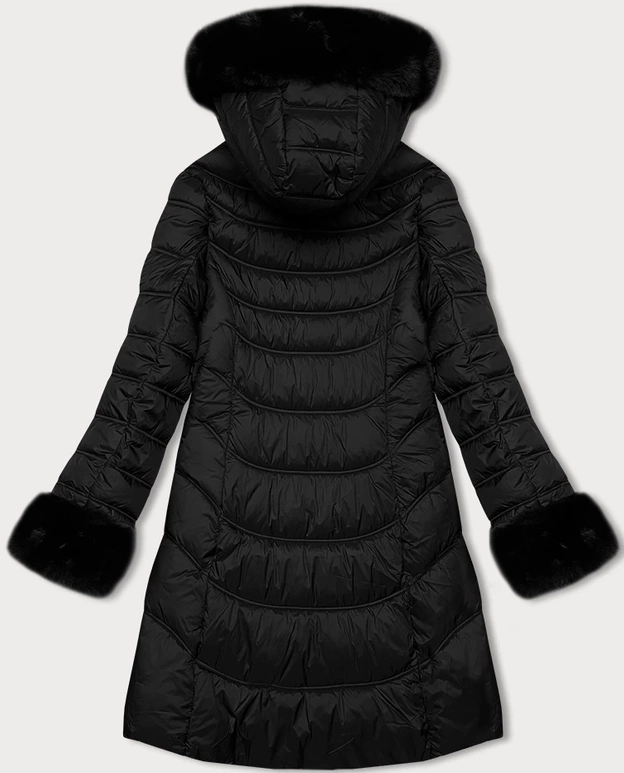 Pikowana kurtka damska J Style czarna (11Z8092)