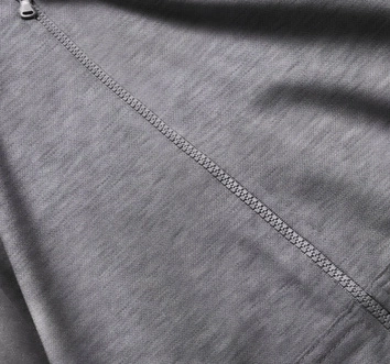 Rozpinana cienka bluza damska z kapturem ciemny szary (W08-5)