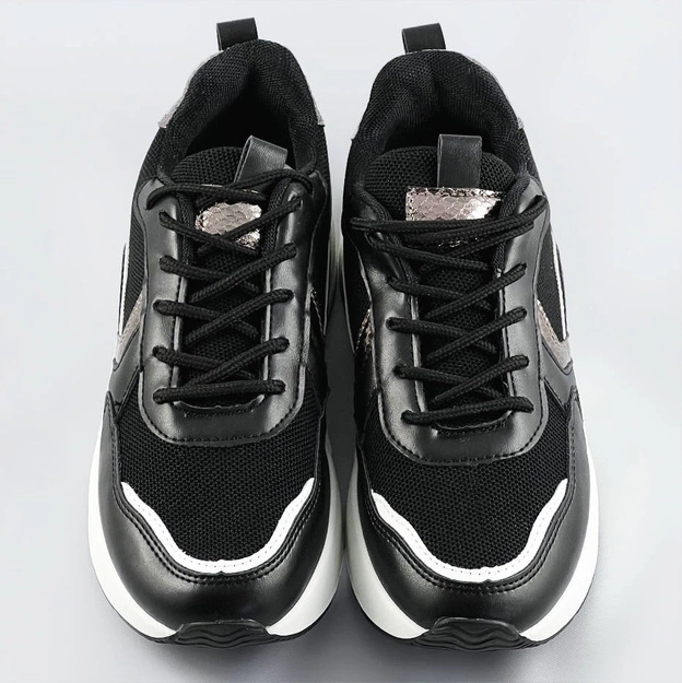 Sportowe buty damskie czarne (bs-06)