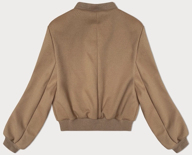 Krótka damska bomberka ciemny beż (234003)