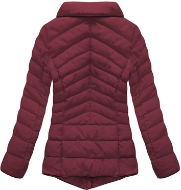 PIKOWANA KURTKA Z KOŁNIERZEM BORDOWA (R1058)