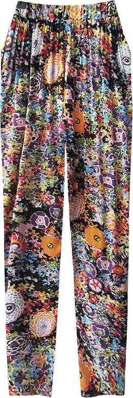 LUŹNE SPODNIE Z MARSZCZONĄ TALIĄ POMARAŃCZOWE (9221)