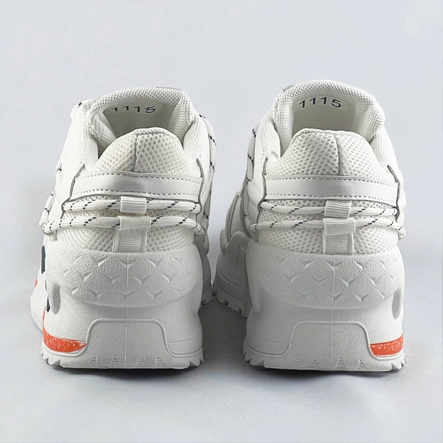 DAMSKIE BUTY SPORTOWE BIAŁO-BEŻOWE (S1115)