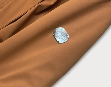 PARKA DAMSKA Z PODPINKĄ KARMELOWA (M-21201)