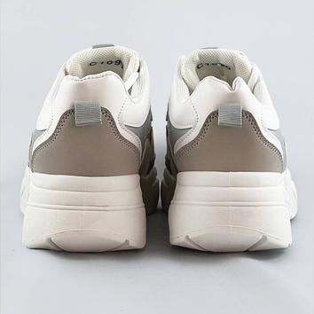Damskie buty sportowe na platformie białe (c1090)