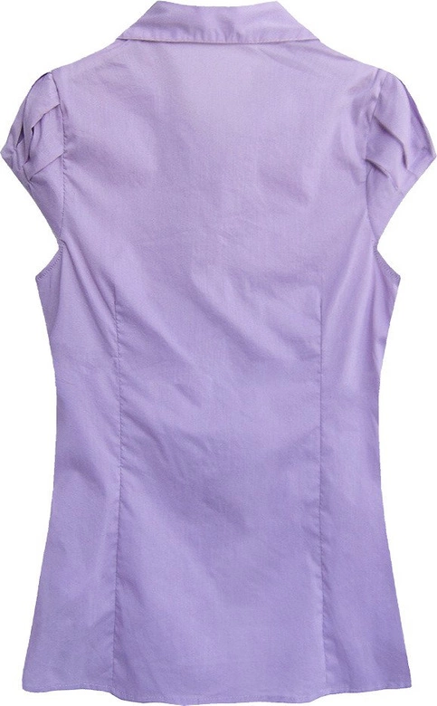 KOSZULA Z KRÓTKIM RĘKAWEM JASNOFIOLETOWA (X1050X)