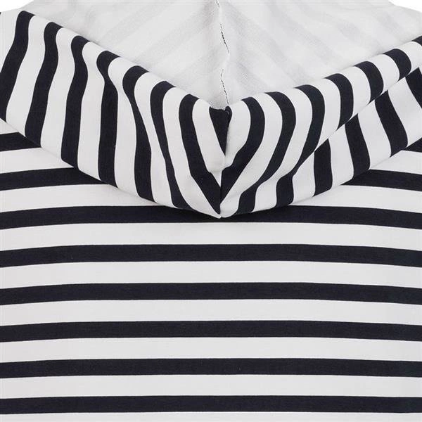 NARZUTKA W PASKI BIAŁO-GRANATOWE (D8)