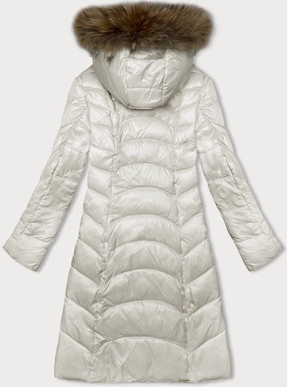 Przejściowa pikowana kurtka damska Glakate ecru (LU-2201)