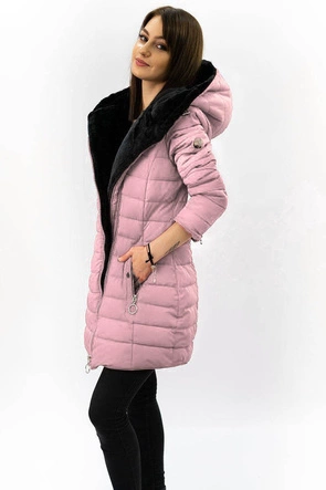 WODOODPORNA DAMSKA KURTKA ZIMOWA RÓŻOWA (M-13)