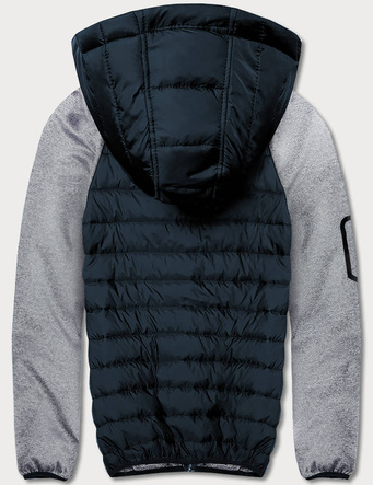 Męska kurtka-bluza granat-szary (8M905-215)