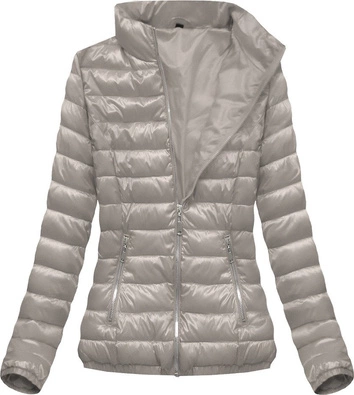 BŁYSZCZĄCA KURTKA ZE STÓJKĄ SZAMPAŃSKA (B2673)