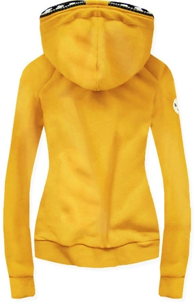BLUZA Z KAPTUREM ŻÓŁTA (525A)