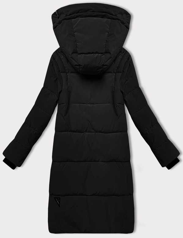 Pikowana kurtka zimowa damska LHD czarna (LHD-24572)