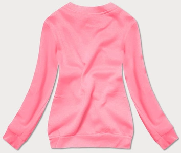 Bluza dresowa damska ze ściągaczami jasno-różowa (w01-20)