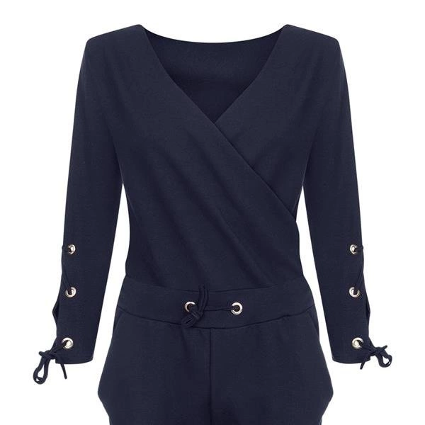 DŁUGI KOMBINEZON KOPERTOWY GRANATOWY (K01)