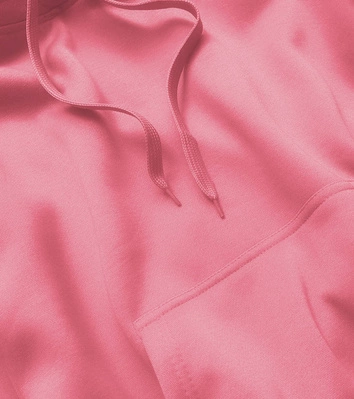 Damska bluza dresowa cukierkowy róż (W02-58)